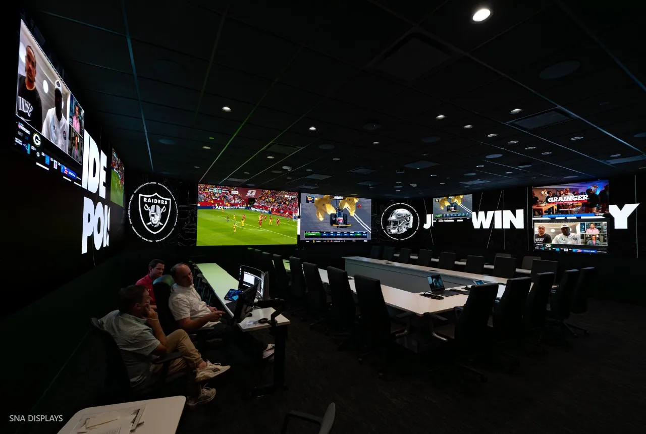 SNA Displays revitalises Las Vegas Raiders' draft room | AV Magazine